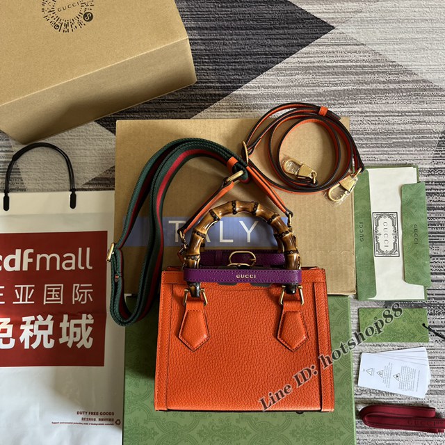 Gucci官網2022新款Aria-時尚詠歎調系列女包 古馳原廠皮竹節小號手提包702732 gqy4671